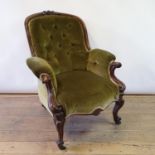 A 19th century mahogany armchair