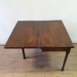 A 19th century mahogany drop leaf dining table, 114 cm wide