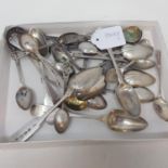 Assorted silver spoons, various dates and makers, 12.4 ozt