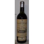A bottle of Chateau La Mission Haut Brion, 1964 Level down aprox. 1.5cm, Previous storage unknown
