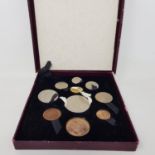 A George VI Festival of Britain 1951 coin set, crown to farthing, boxed, and other assorted George
