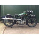 A 1936 BSA Blue Star Q21 500cc OHV Frame number D62795 Engine number 500cc/D20527C Registration