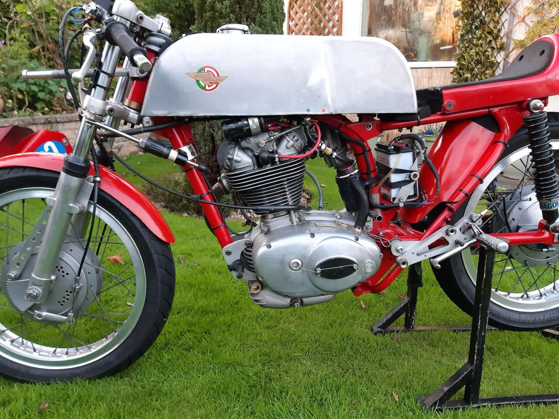 A 1966 Ducati 350 classic racing motorcycle Engine number DM 25094450 Ducati frame with narrow - Image 2 of 7