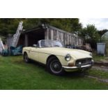 A 1969 MGB Roadster Registration number WYT 720G Primrose Yellow Wire wheels Overdrive Walnut Dash