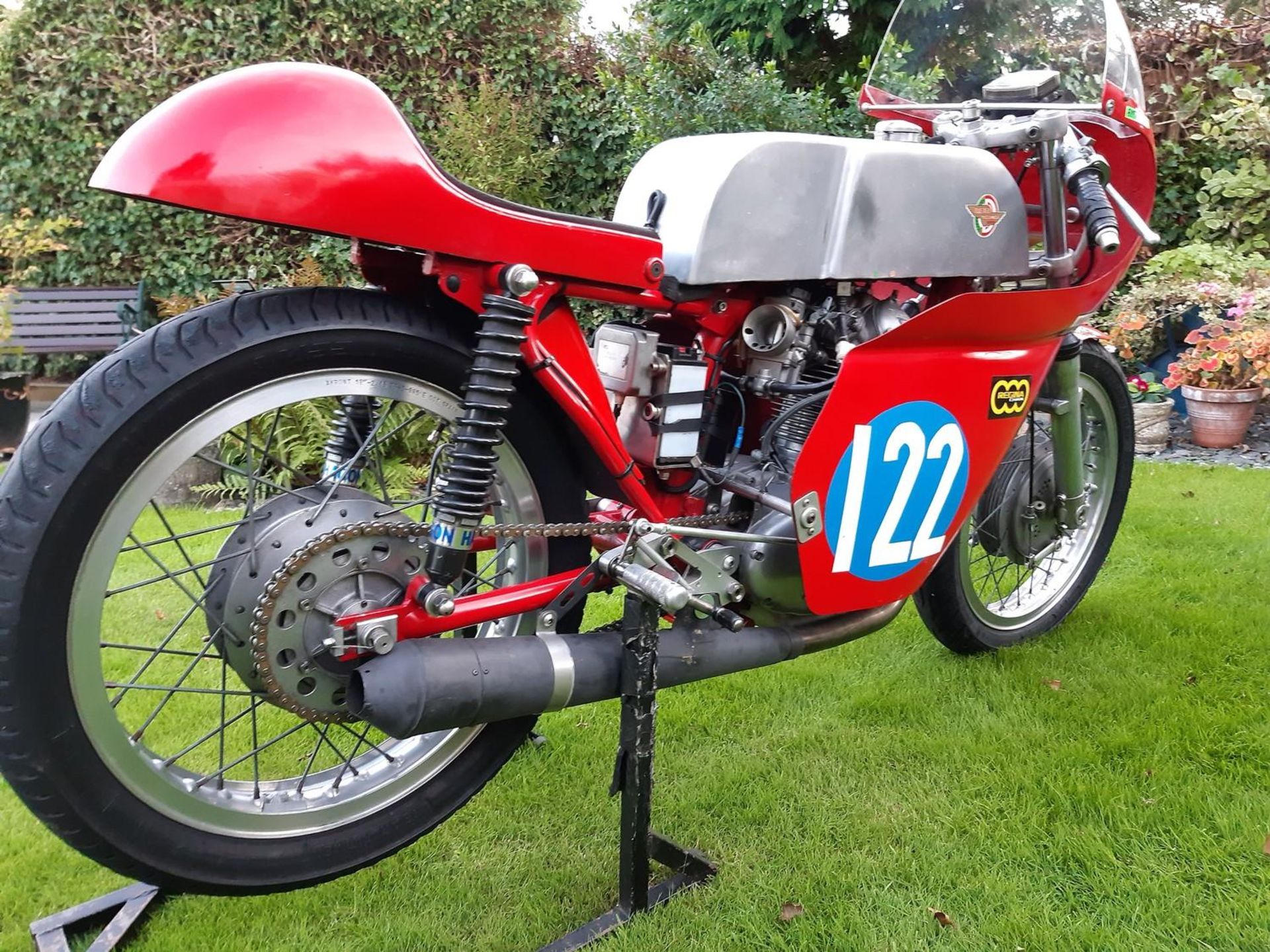 A 1966 Ducati 350 classic racing motorcycle Engine number DM 25094450 Ducati frame with narrow - Image 6 of 7