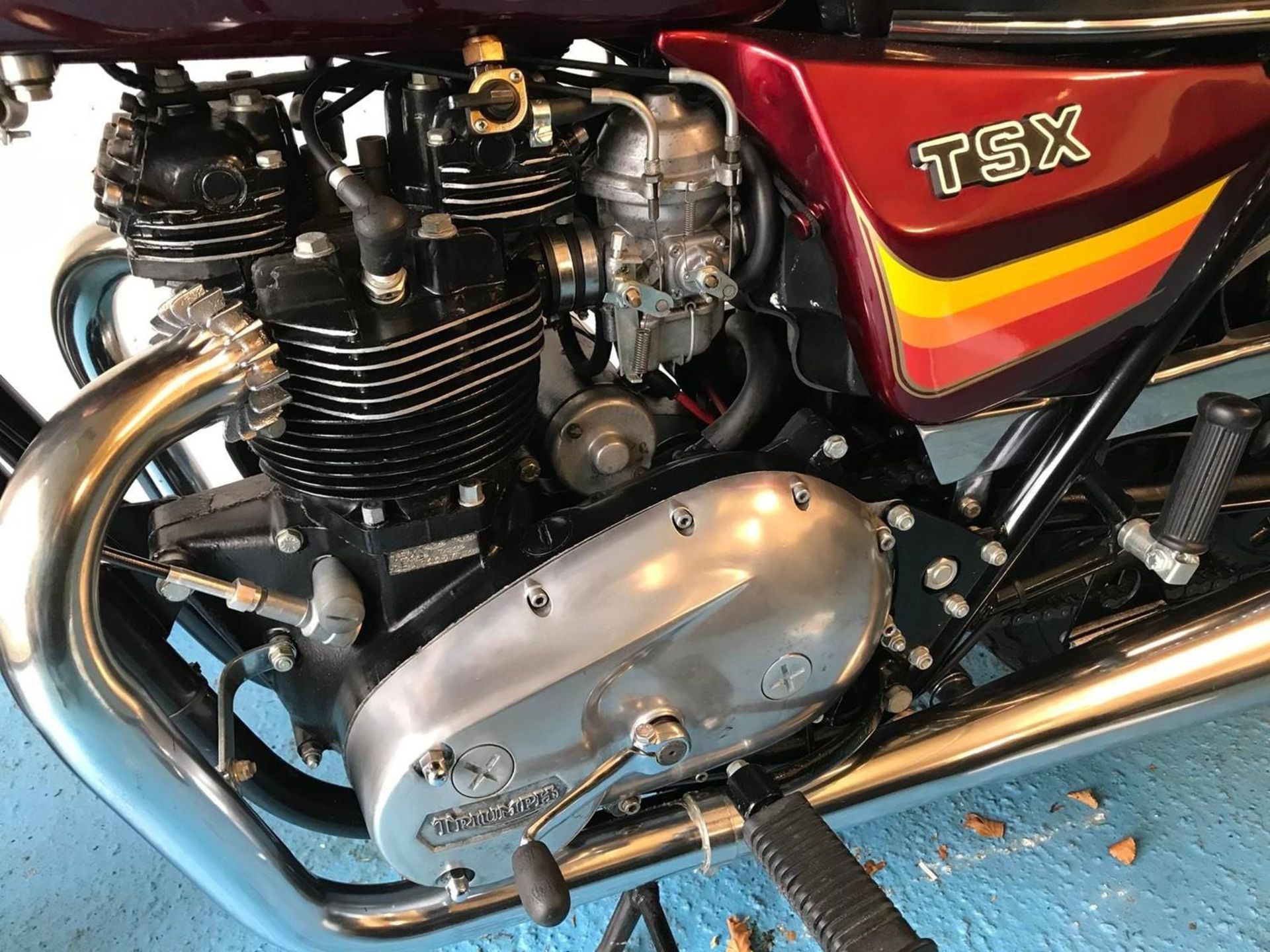 A 1982 Triumph TSX Registration number EMN-75-R (Isle of Man) Frame number GEA33571 Engine number - Image 3 of 5