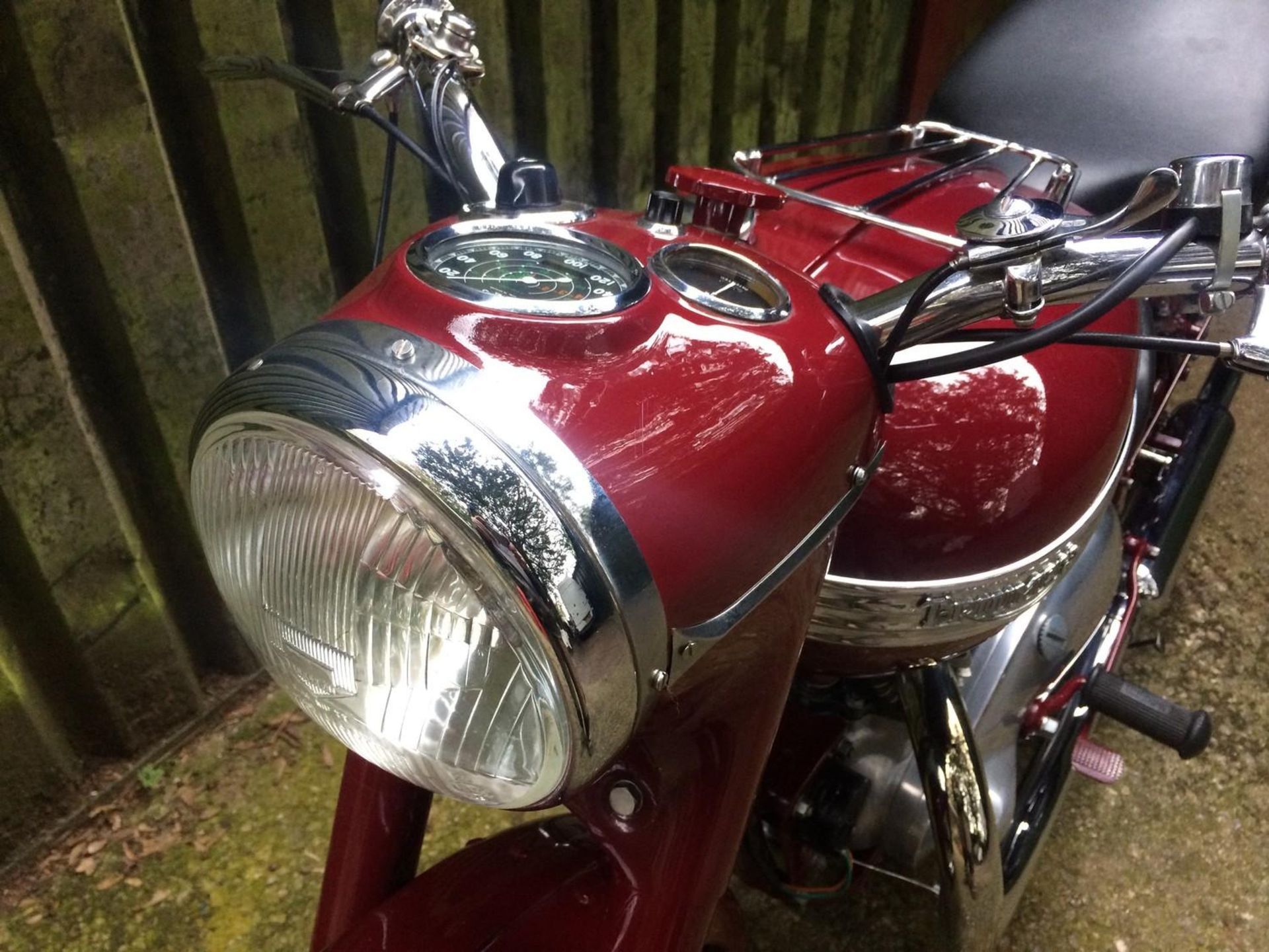 A 1952 Triumph Speed Twin Frame number 31900 Engine number 5T31900 Registration XVV 192 Supplied new - Image 3 of 21