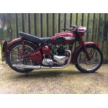 A 1952 Triumph Speed Twin Frame number 31900 Engine number 5T31900 Registration XVV 192 Supplied new