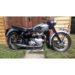 A 1954 Triumph T100 Registration number AJB 114A Frame number 60628 Engine number T100 60628 V5C