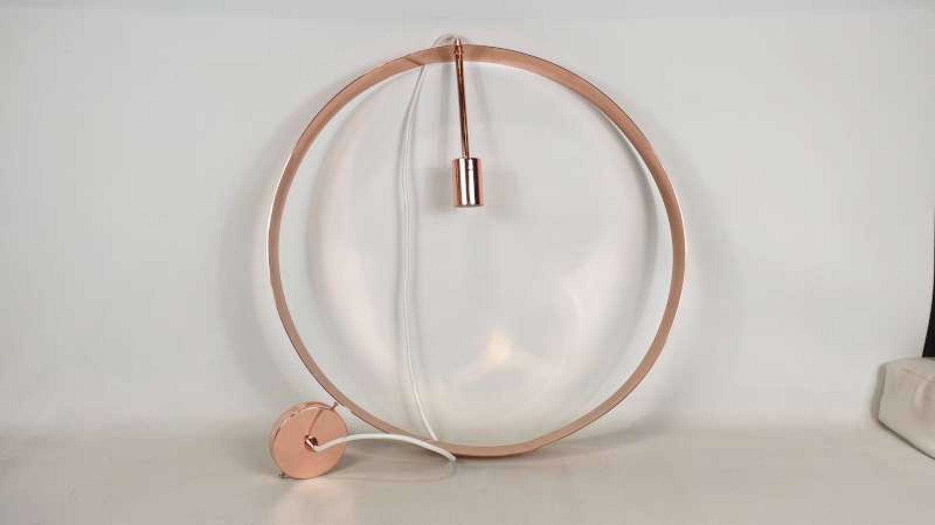 17 X BRAND NEW ICONIC COPPER PAINTED ELECTRIC CEILING LOOP PENDANT LIGHTS