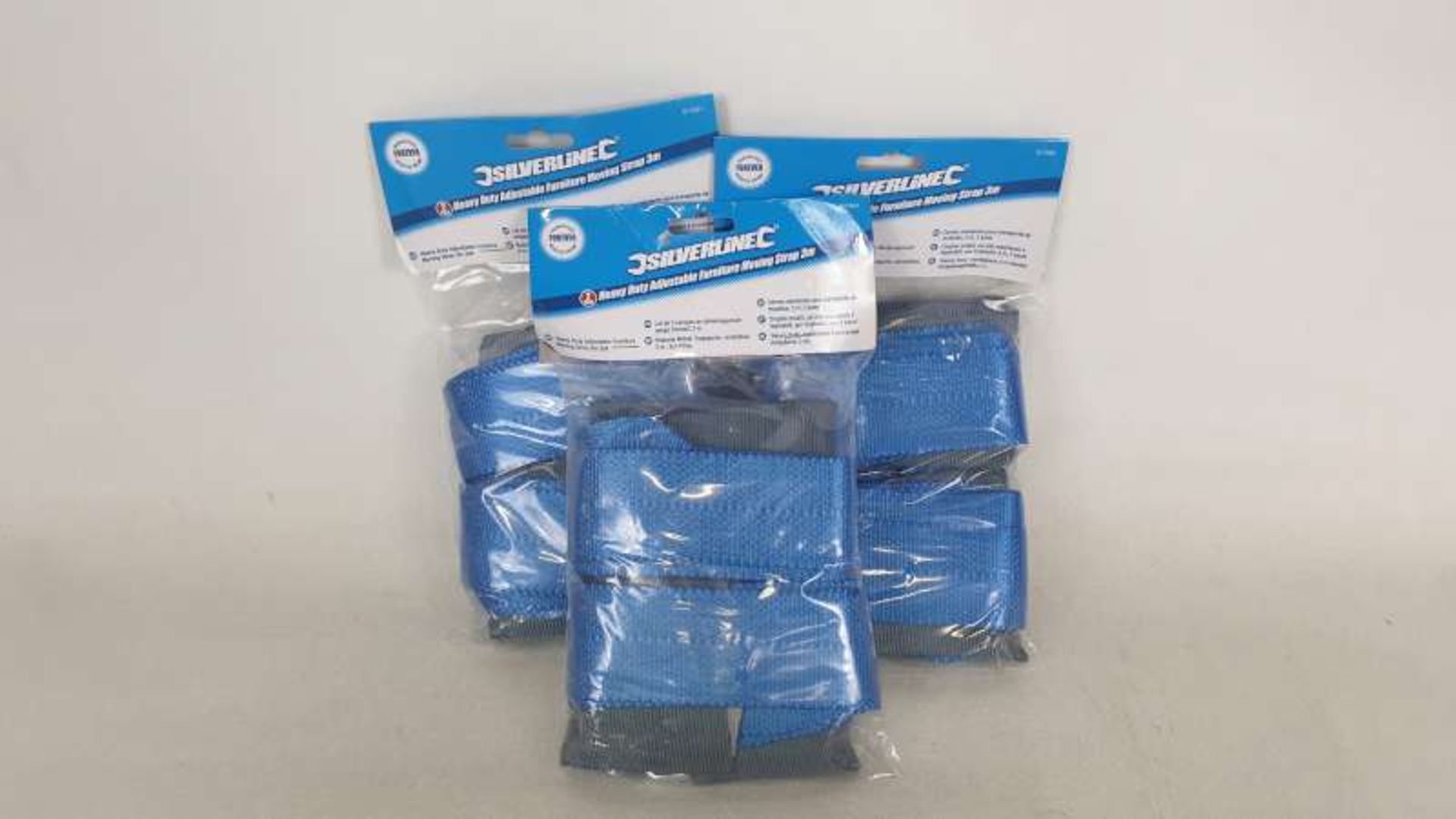 24 X BRAND NEW SILVERLINE HEAVY DUTY ADJUSTABLE FURNITURE MOVING STRAP 3M