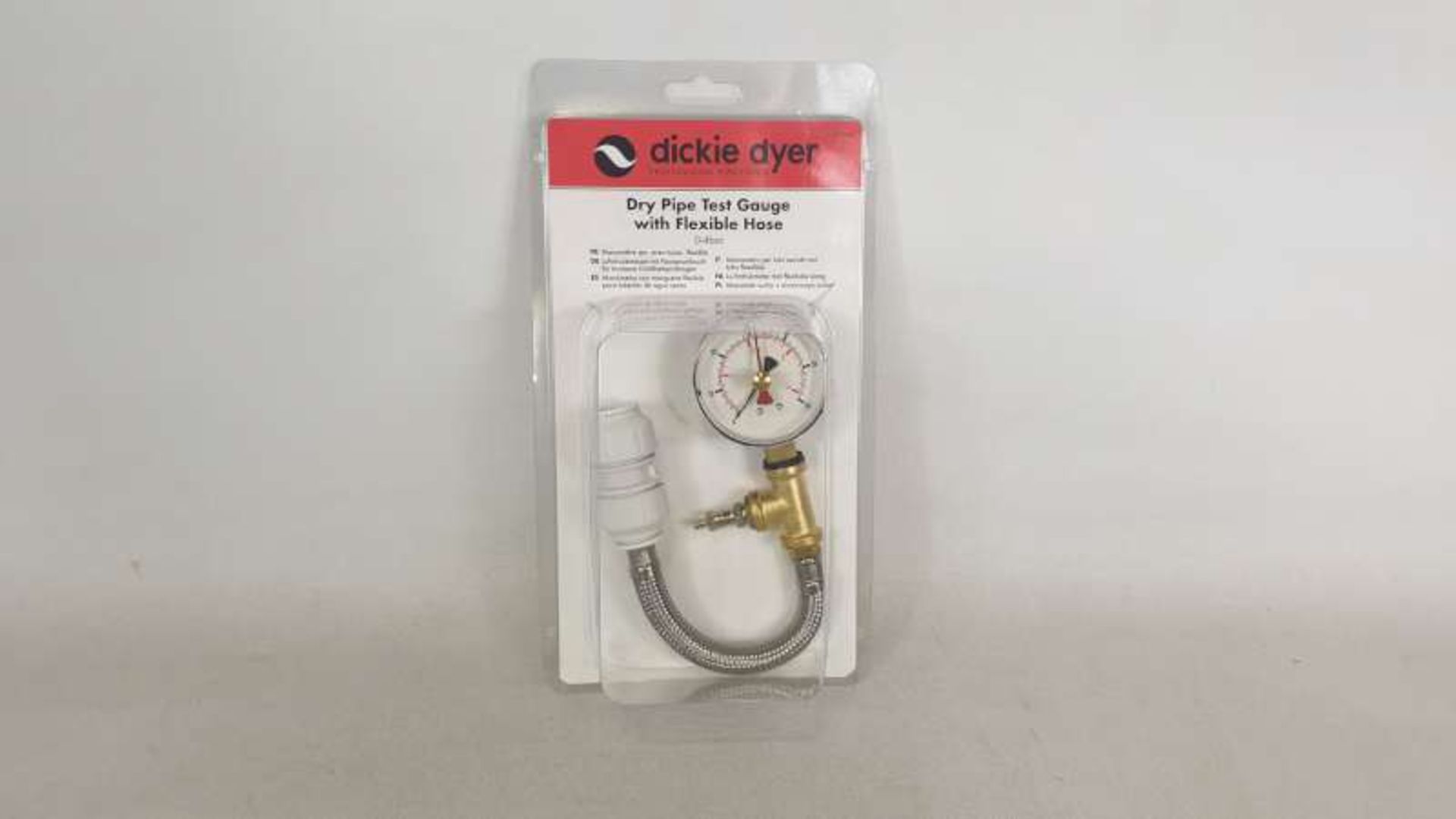 6 X BRAND NEW DICKIE DYER DRY PIPE TEST GAUGE WITH FLEXIBLE HOSE 0-4BAR
