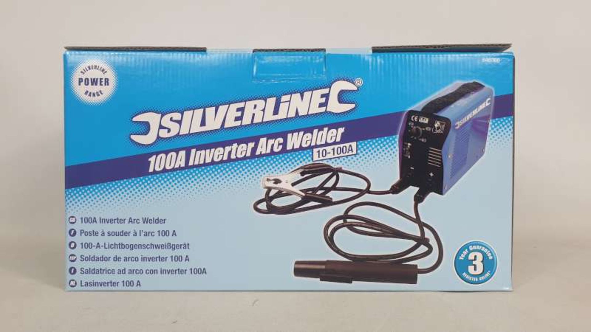 BRAND NEW BOXED SILVERLINE INVERTED ARC WELDER 10-100A WITH 3 YEAR GUARATEE