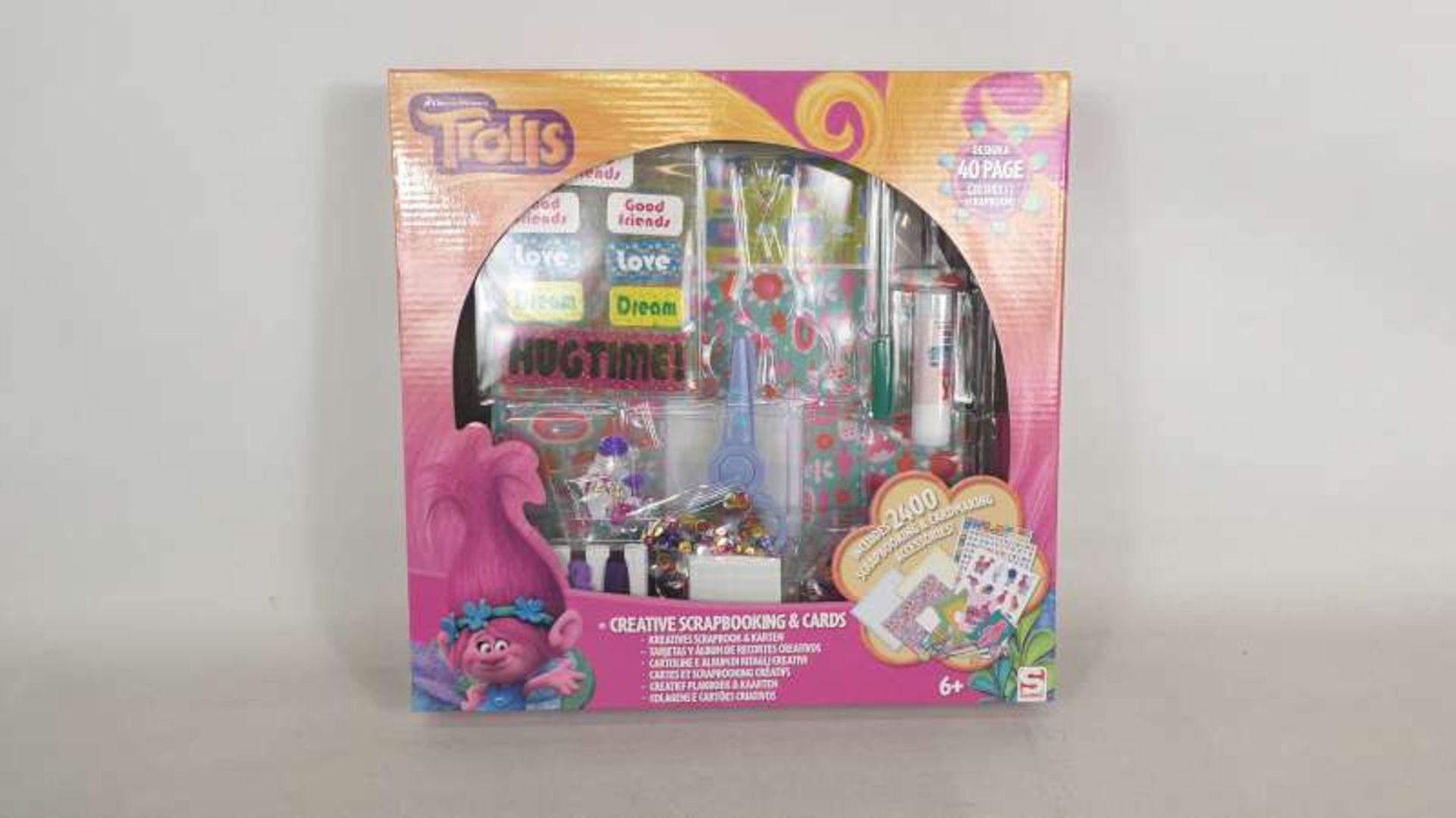 24 X BRAND NEW BOXED TROLLS CREATIVE SCRAPBOOK AND CARDS IN 4 BOXES