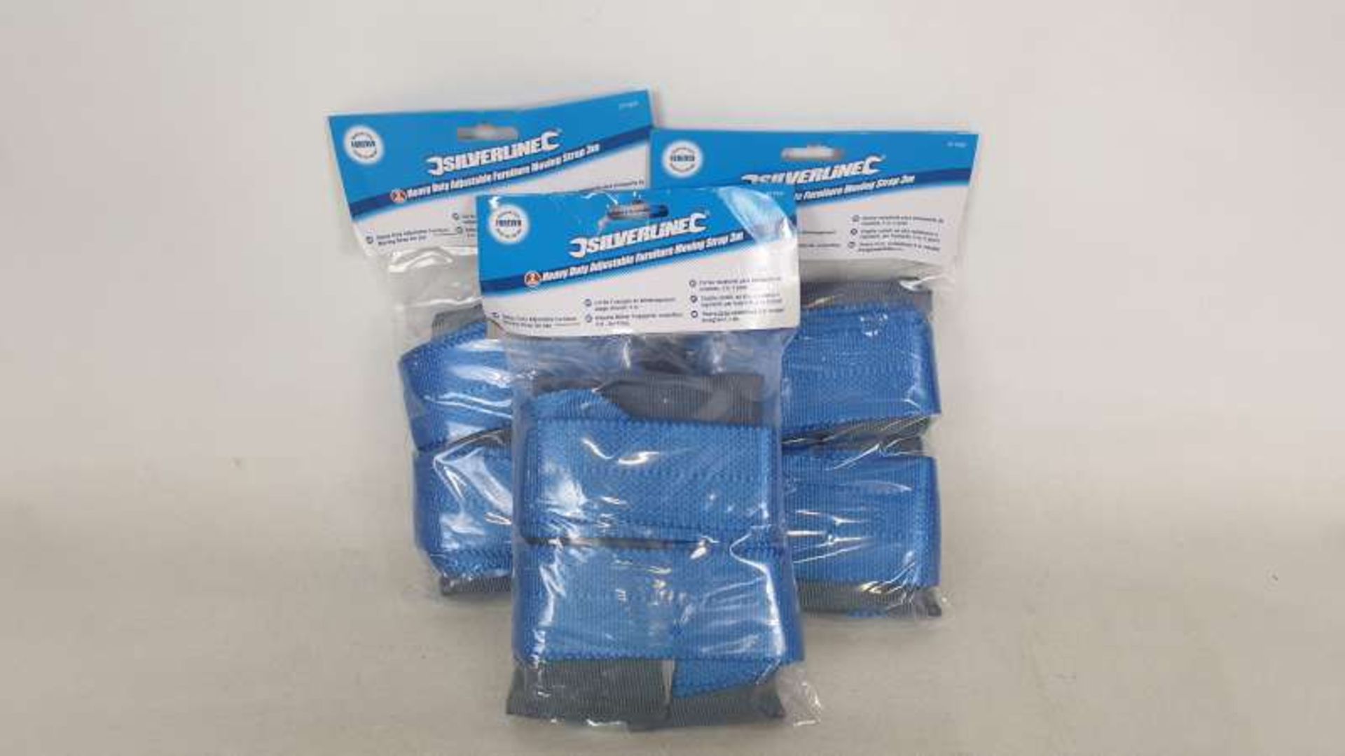 24 X BRAND NEW SILVERLINE HEAVY DUTY ADJUSTABLE FURNITURE MOVING STRAP 3M