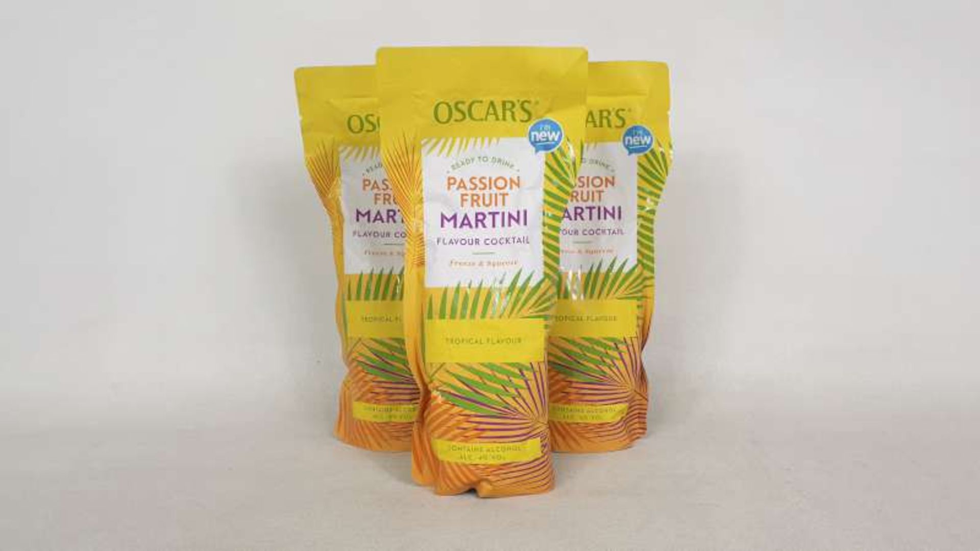 208 X BRAND NEW 250ML OSCARS PASSION FRUIT MARTINI FROZEN COCKTAILS BEST BEFORE 21/10/2020