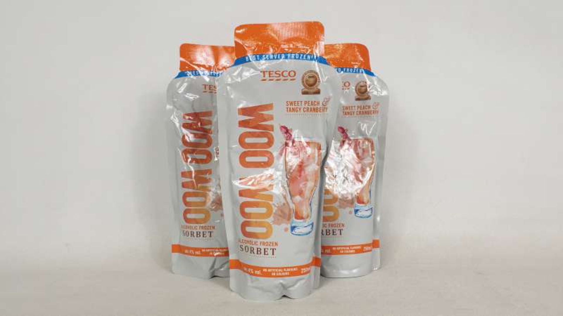 200 X 250ML PERFECT SERVE WOO WOO ALCOHOLUIC SORBETS BEST BEFORE 31/03/2020
