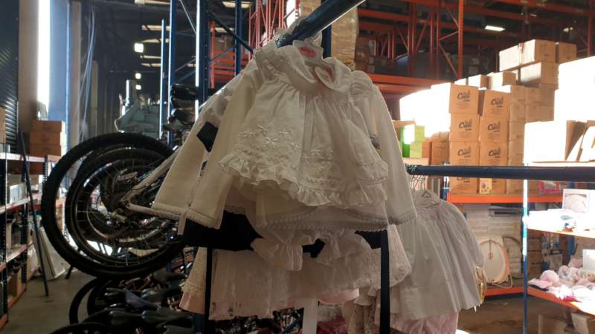 10 X BRAND NEW CHILDRENS CLOTHING, WHITE CHRISTENING DRESSES, CARDIGANS, DRESSES, ETC IN VARIOUS