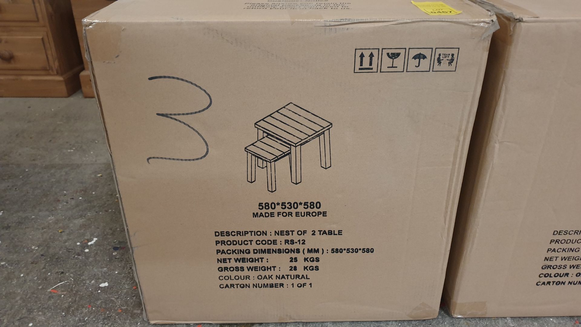 BRAND NEW BOXED NEST OF 2 TABLES