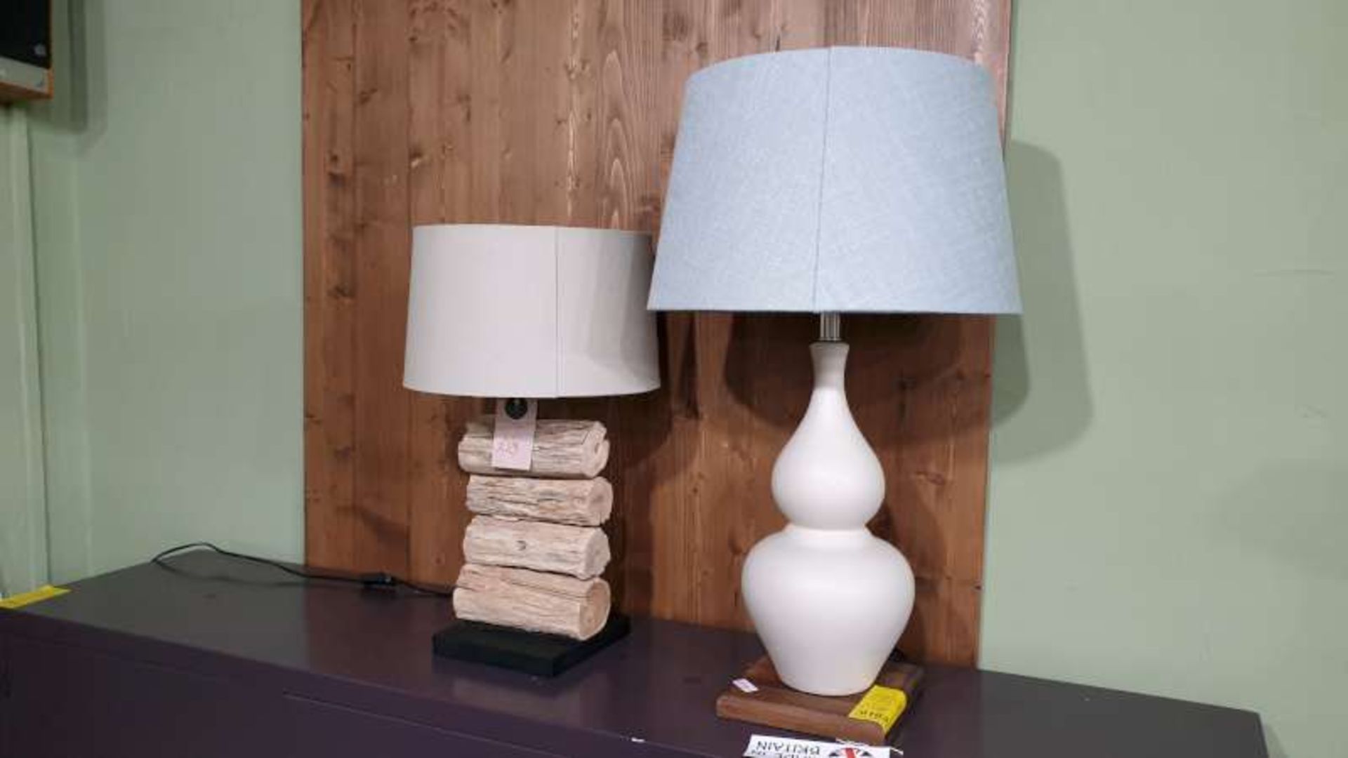 2 X BEDSIDE / TABLE LAMPS RRP 248.00