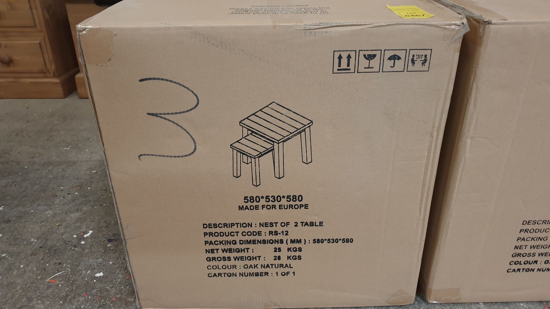 BRAND NEW BOXED NEST OF 2 TABLES