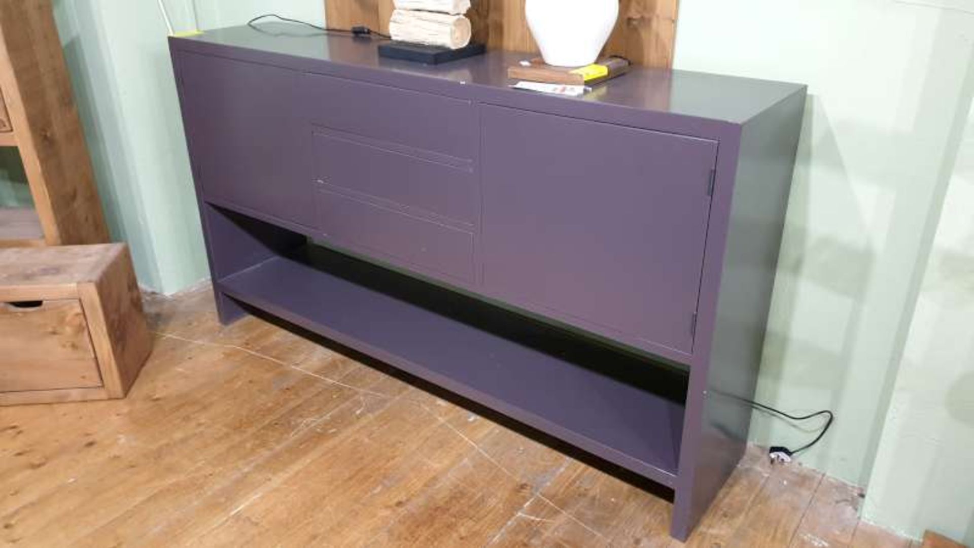 2 DOOR 3 DRAWER SIDEBOARD WITH UNDERSHELF STORAGE SIZE L1780MM X W400MM X H1000MM ( PLEASE NOTE THIS