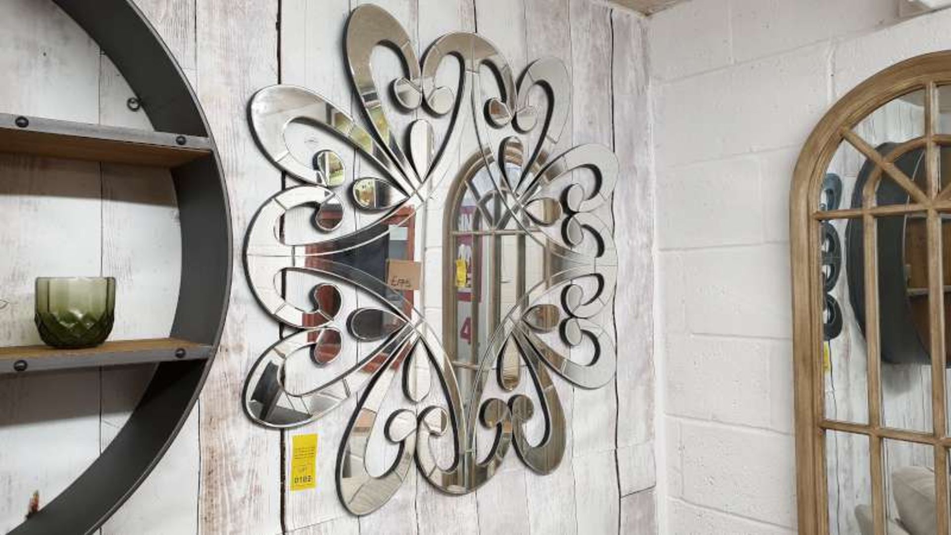 DECORATIVE WALL MIRROR SIZE 100 X 100 RRP 175.00