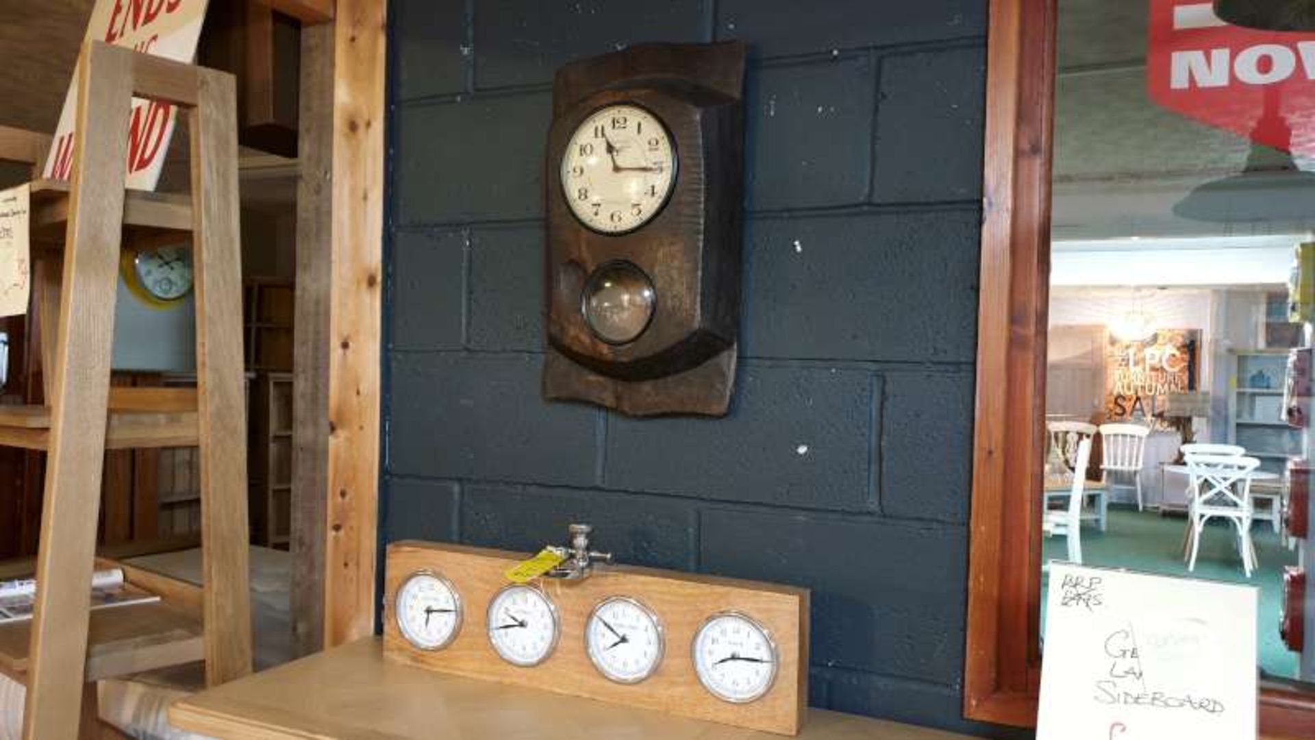 LOT CONTAINING HERITAGE WALL CLOCK AND A MULTI CLOCK TOTAL RRP 260.00