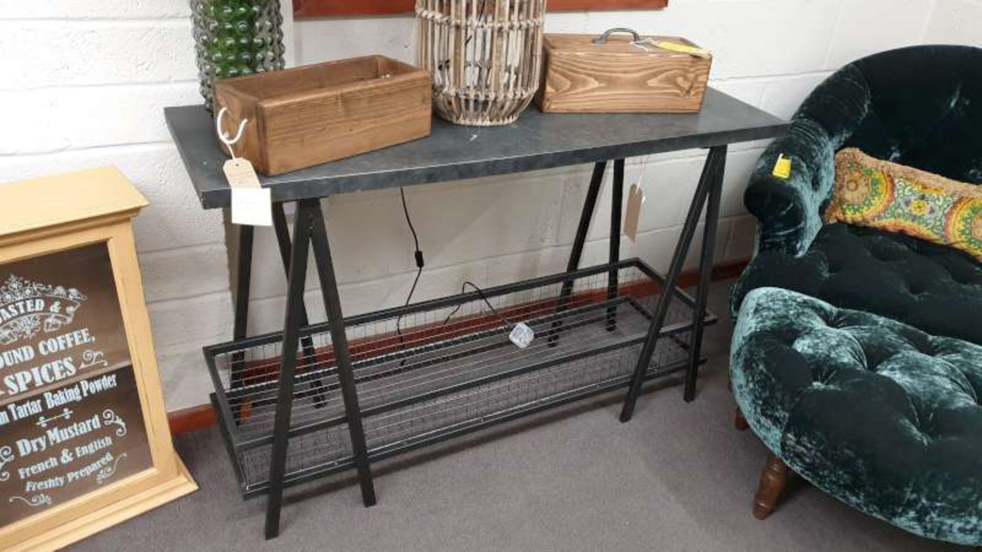 CONSOLE TABLE WITH UNDERSHELF STORAGE SIZE L1200MM X W400MM X H770MM RRP 199.00