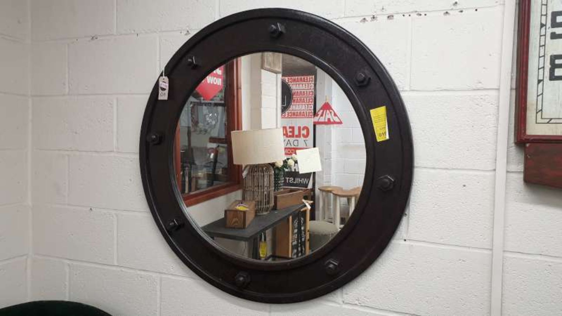 LARGE ROUND WALL MIRROR RRP 219.00