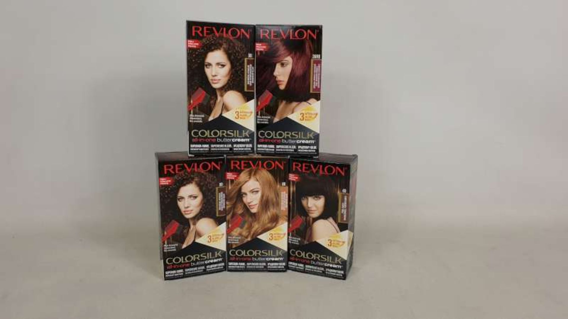 120 X REVLON COLOUR SILK ALL IN ONE HAIR DYE IN 10 BOXES