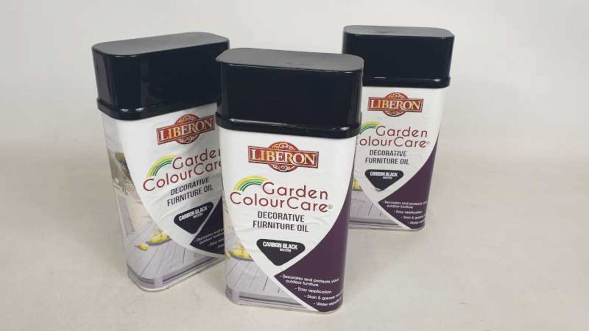 20 X BRAND NEW LIBERON GARDEN COLOUR CARE DECORATIVE FURNITURE OIL COLOUR CARBON BLACK