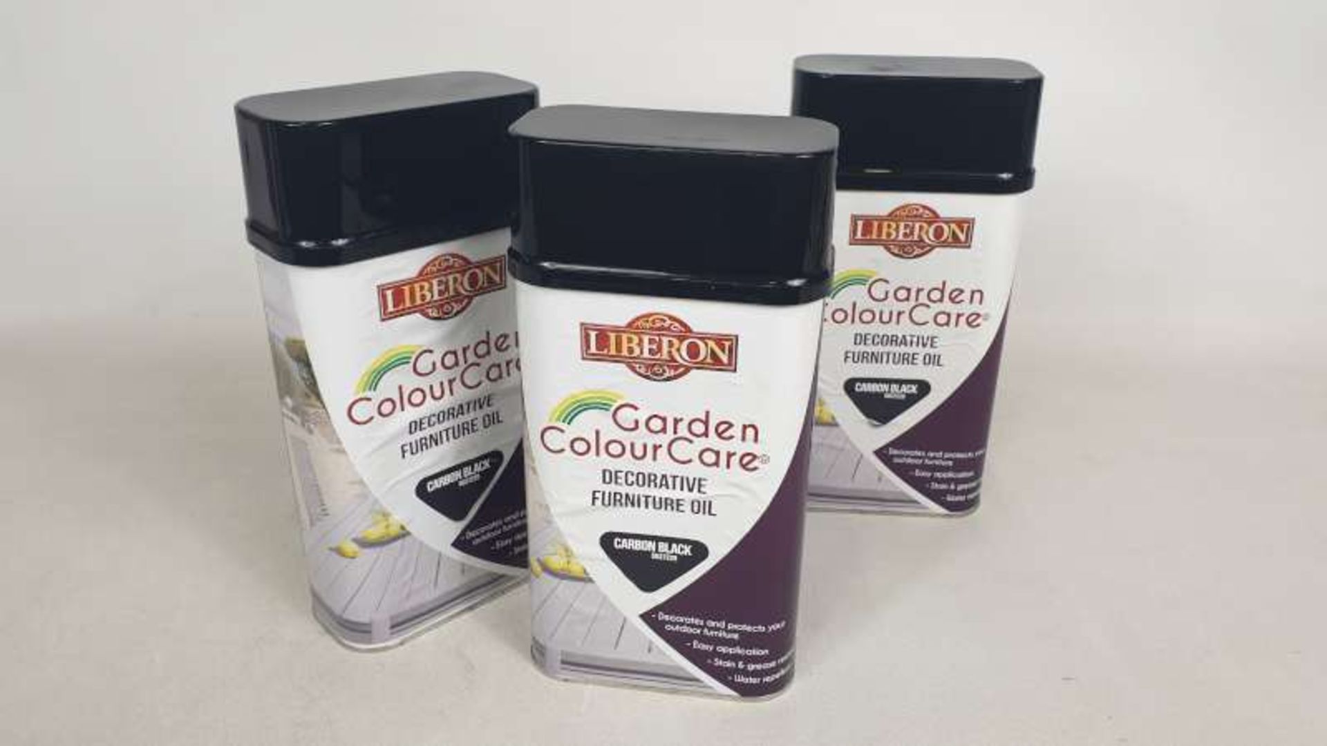 20 X BRAND NEW LIBERON GARDEN COLOUR CARE DECORATIVE FURNITURE OIL COLOUR CARBON BLACK