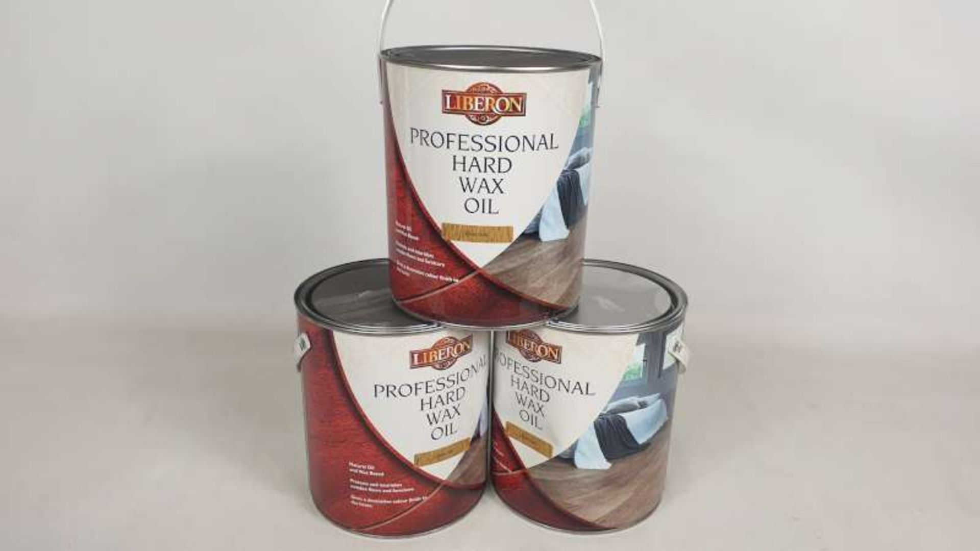 10 X BRAND NEW 2.5LITRE TINS LIBERON PROFESSIONAL HARD WAX OIL COLOUR CLEAR OAK