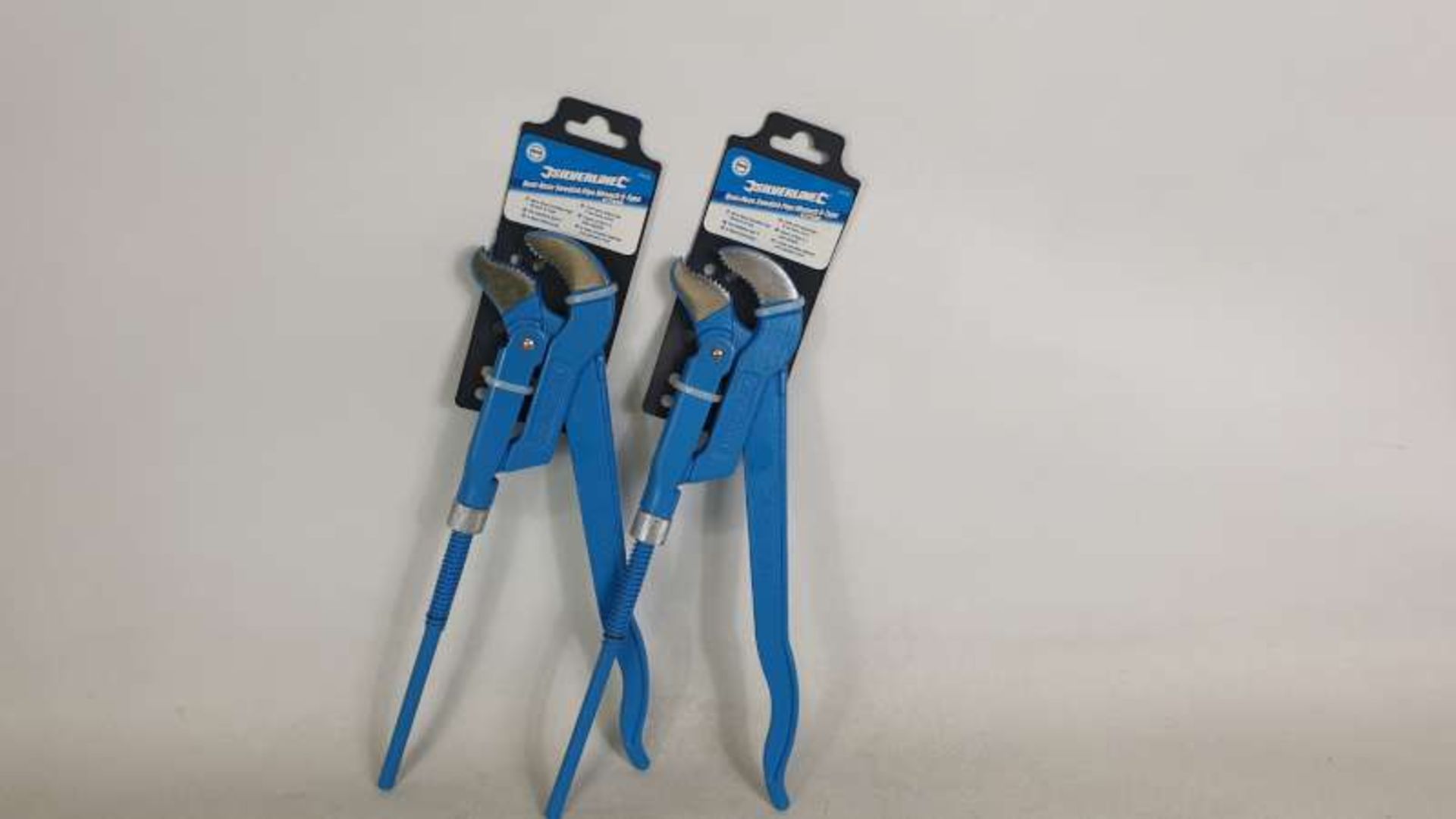 12 X BRAND NEW SILVERLINE BENT NOSE SWEDISH PIPE WRENCH S-TYPE 25MM