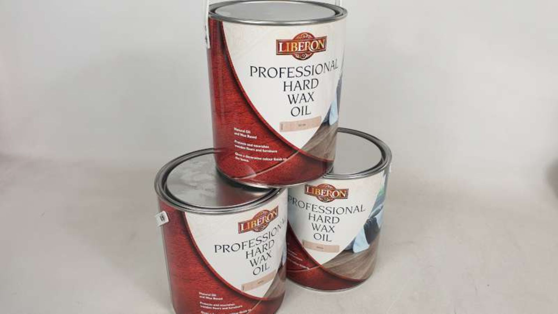 10 X BRAND NEW 2.5LITRE TINS LIBERON PROFESSIONAL HARD WAX OIL COLOUR WHITE