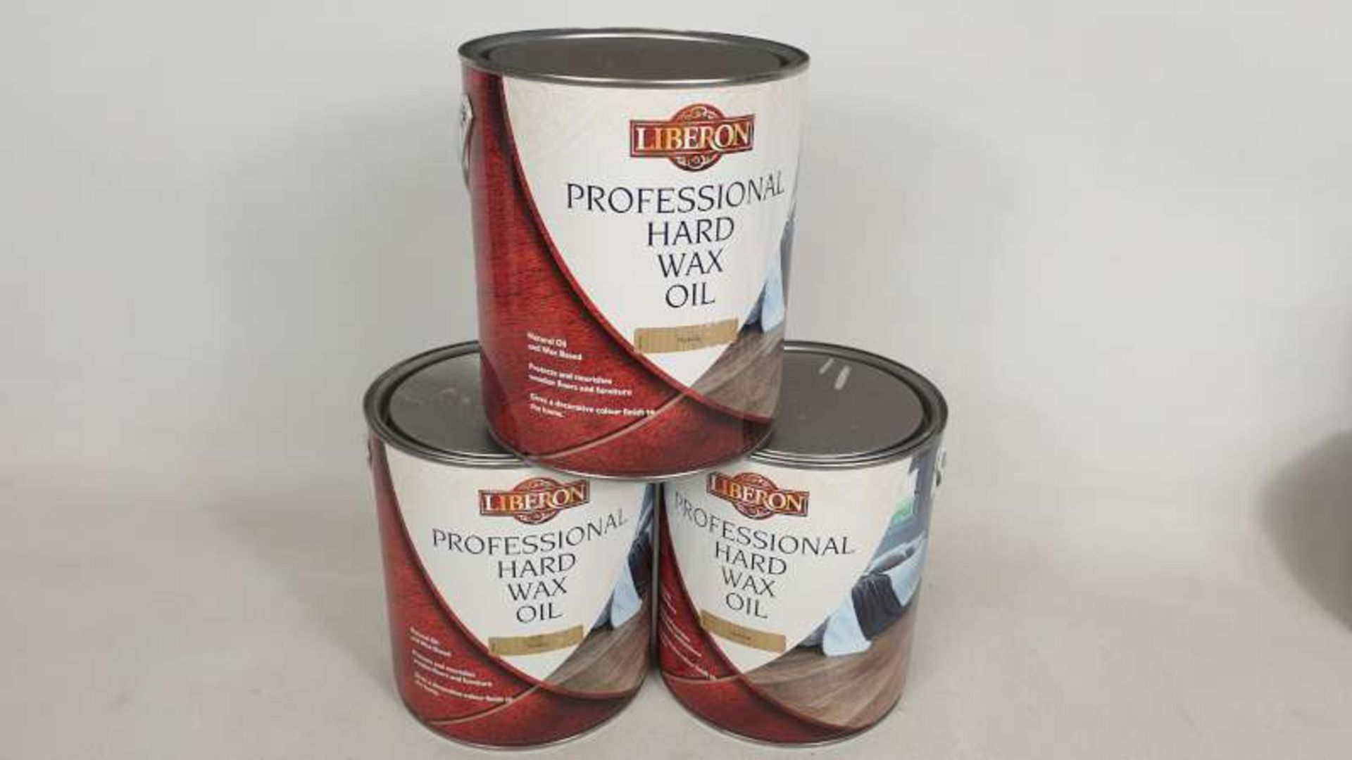 10 X BRAND NEW 2.5LITRE TINS LIBERON PROFESSIONAL HARD WAX OIL COLOUR NATURAL