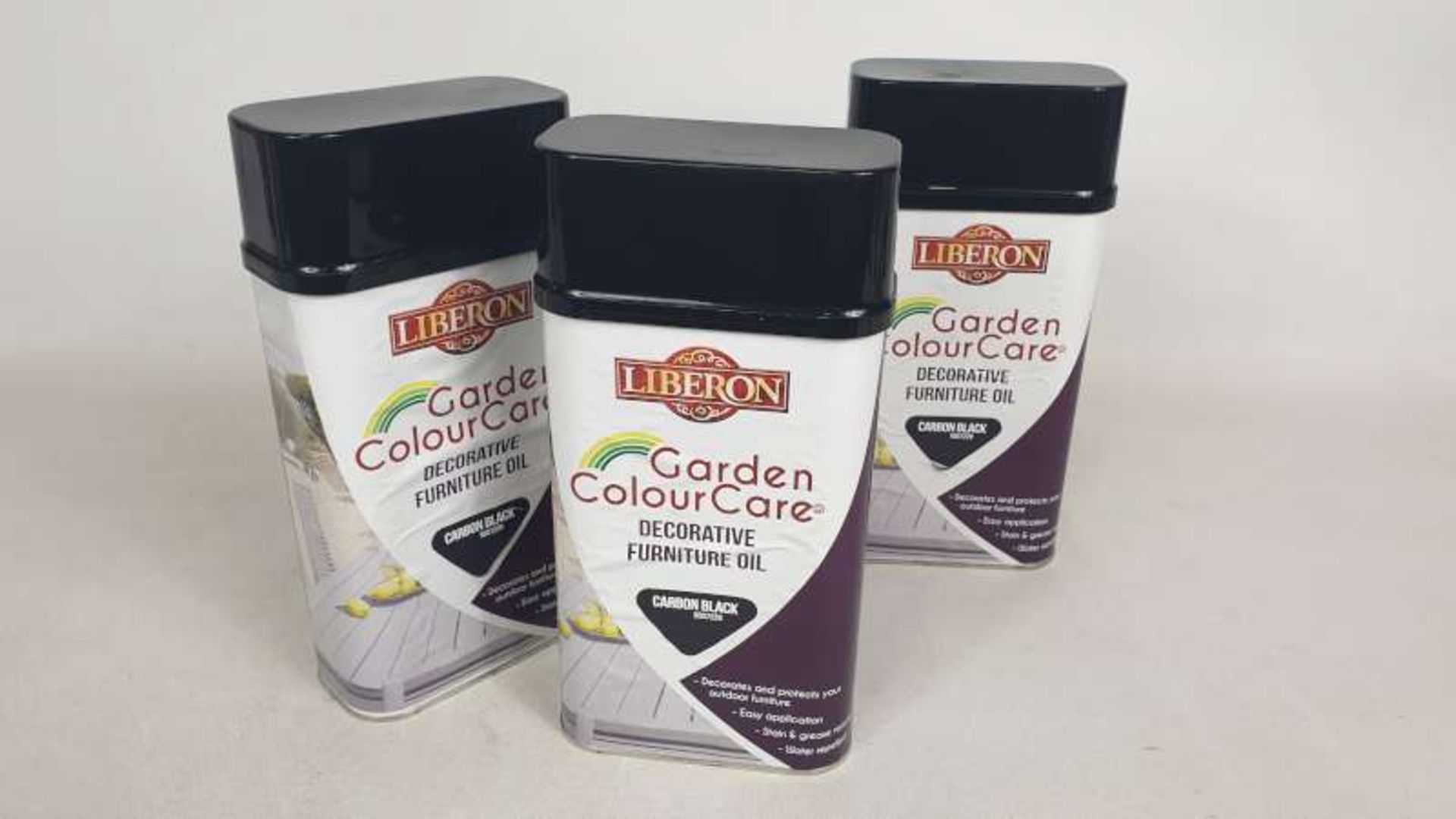 20 X BRAND NEW LIBERON GARDEN COLOUR CARE DECORATIVE FURNITURE OIL COLOUR CARBON BLACK