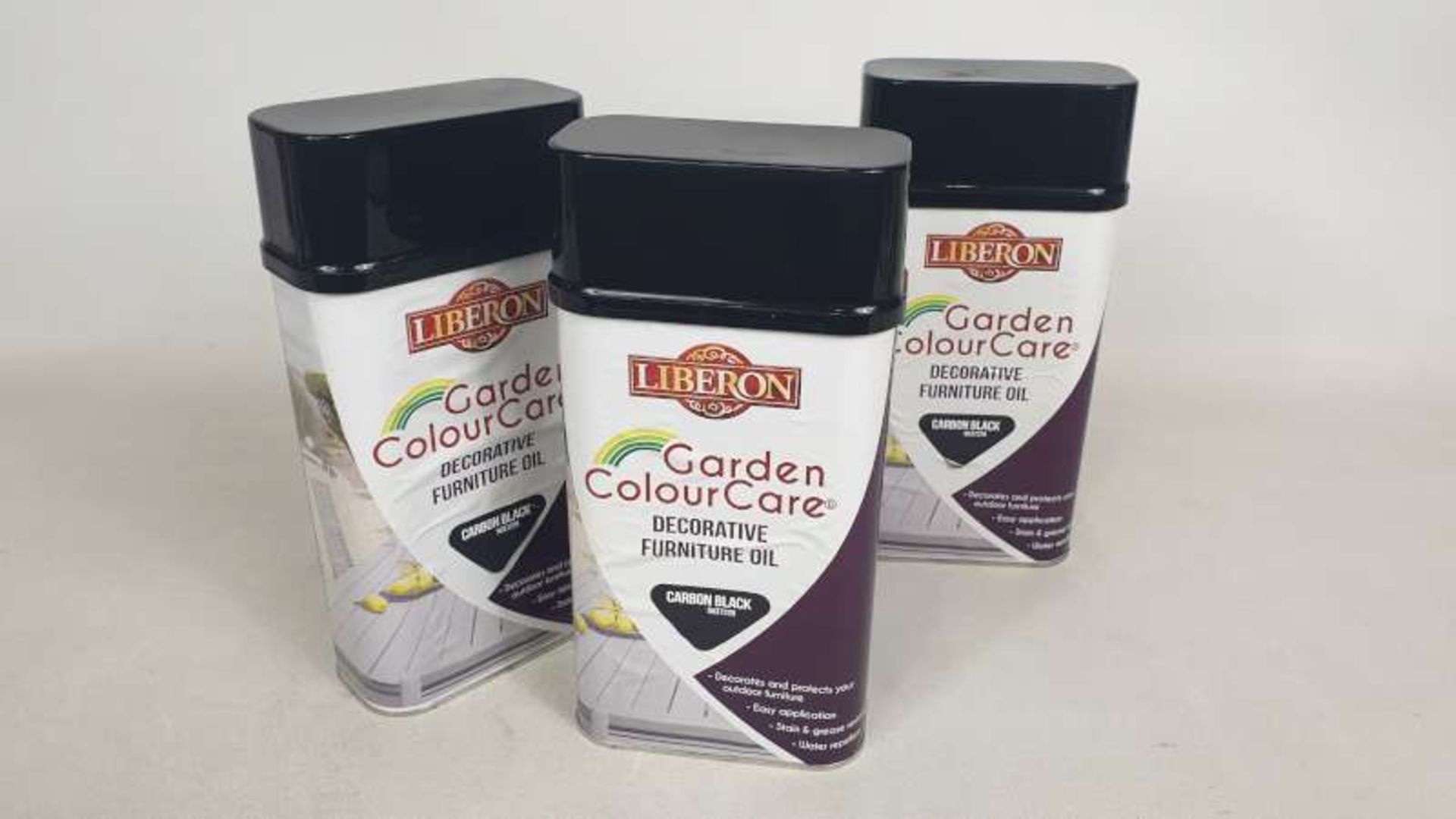 20 X BRAND NEW LIBERON GARDEN COLOUR CARE DECORATIVE FURNITURE OIL COLOUR CARBON BLACK