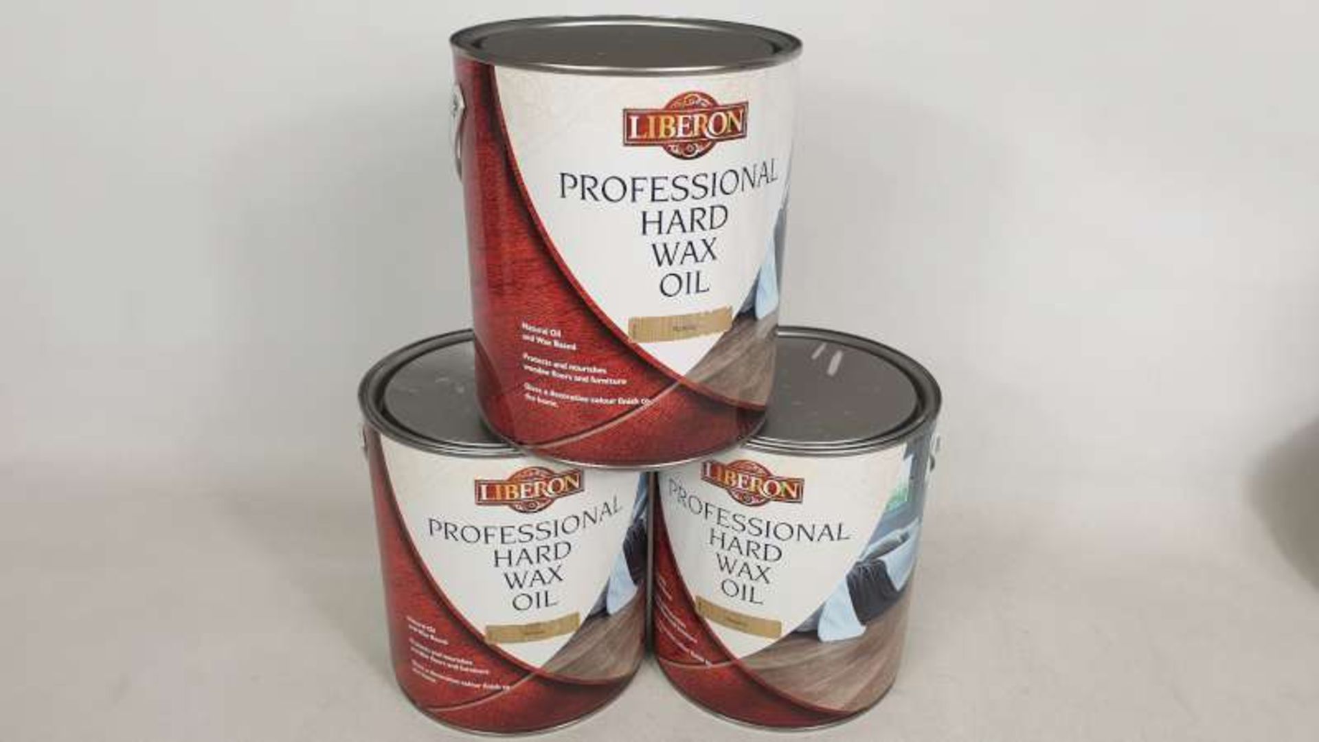 10 X BRAND NEW 2.5LITRE TINS LIBERON PROFESSIONAL HARD WAX OIL COLOUR NATURAL