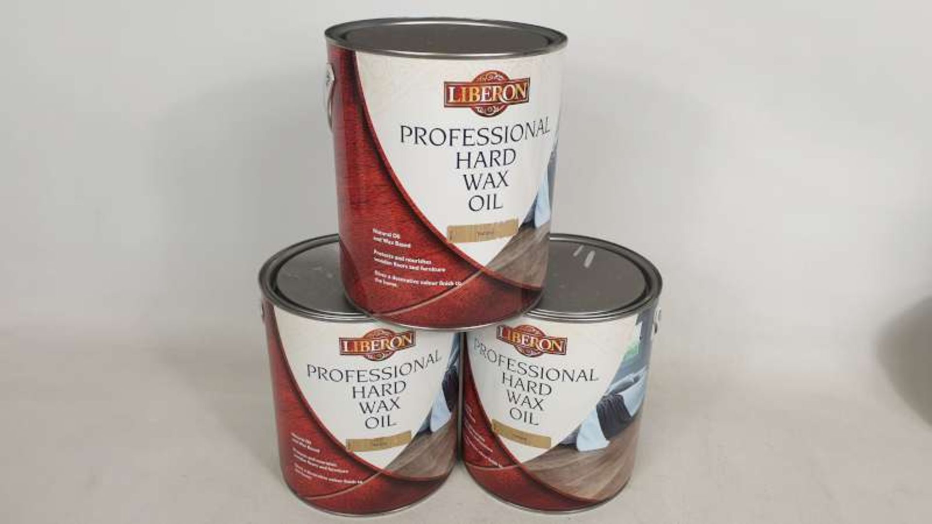 10 X BRAND NEW 2.5LITRE TINS LIBERON PROFESSIONAL HARD WAX OIL COLOUR NATURAL