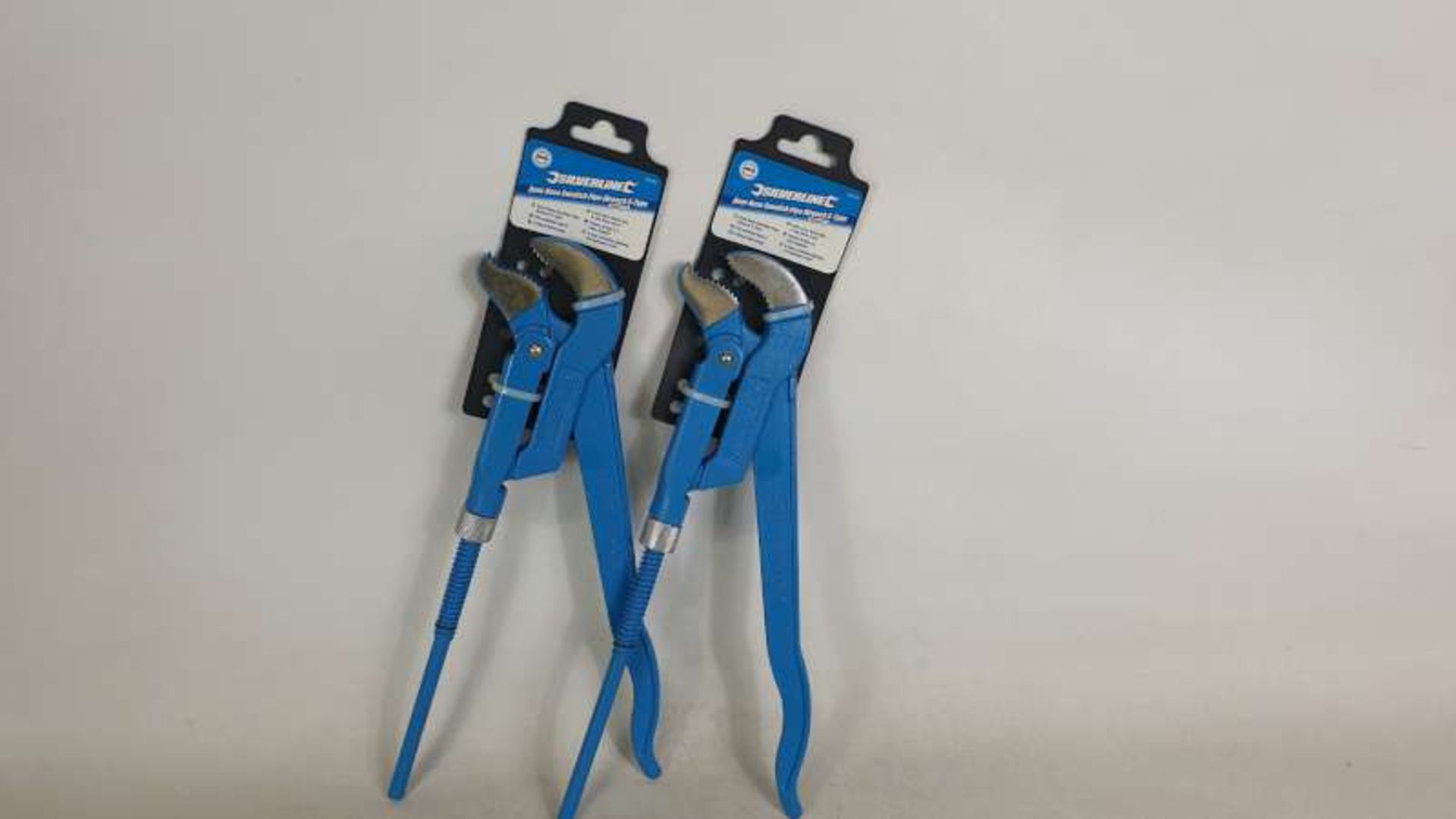 12 X BRAND NEW SILVERLINE BENT NOSE SWEDISH PIPE WRENCH S-TYPE 25MM
