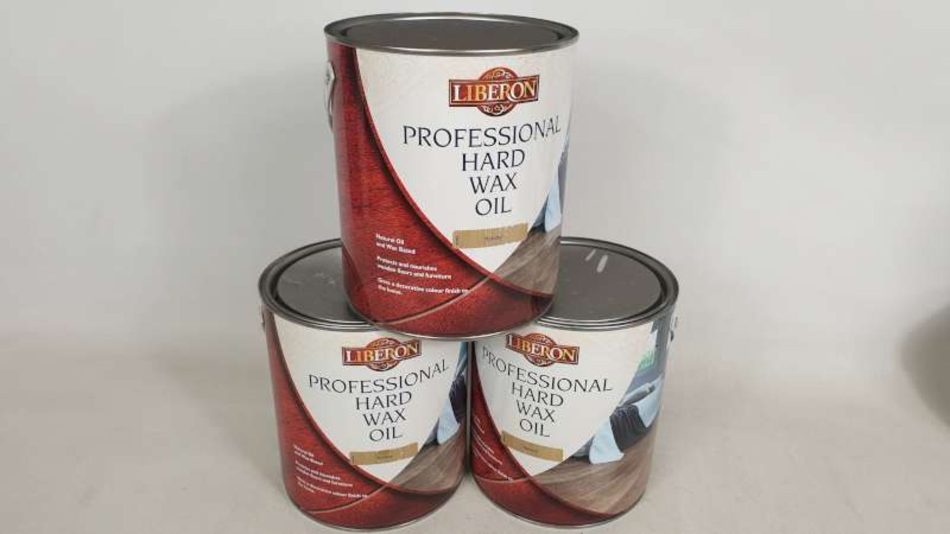 10 X BRAND NEW 2.5LITRE TINS LIBERON PROFESSIONAL HARD WAX OIL COLOUR NATURAL