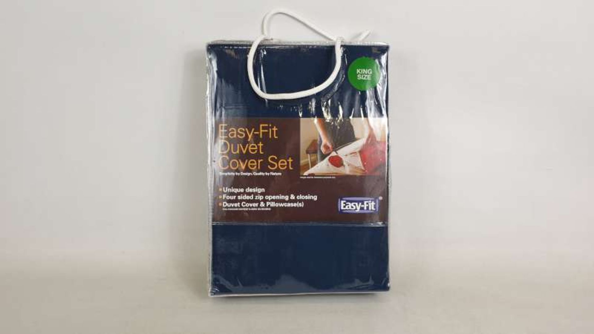 6 X BRAND NEW EASY FIT NAVY COLOURED KING SIZE DUVET COVER SETS