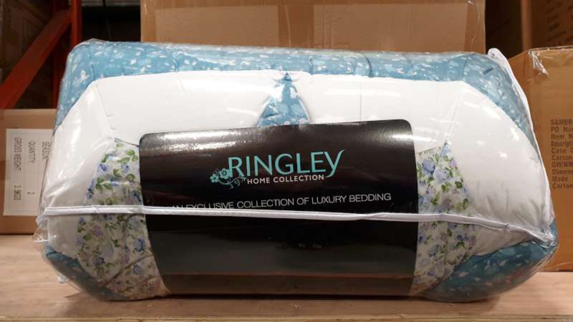 6 X BRAND NEW RINGLEY PETROL BLUE COLOURED BRIANNE BEDSPREAD