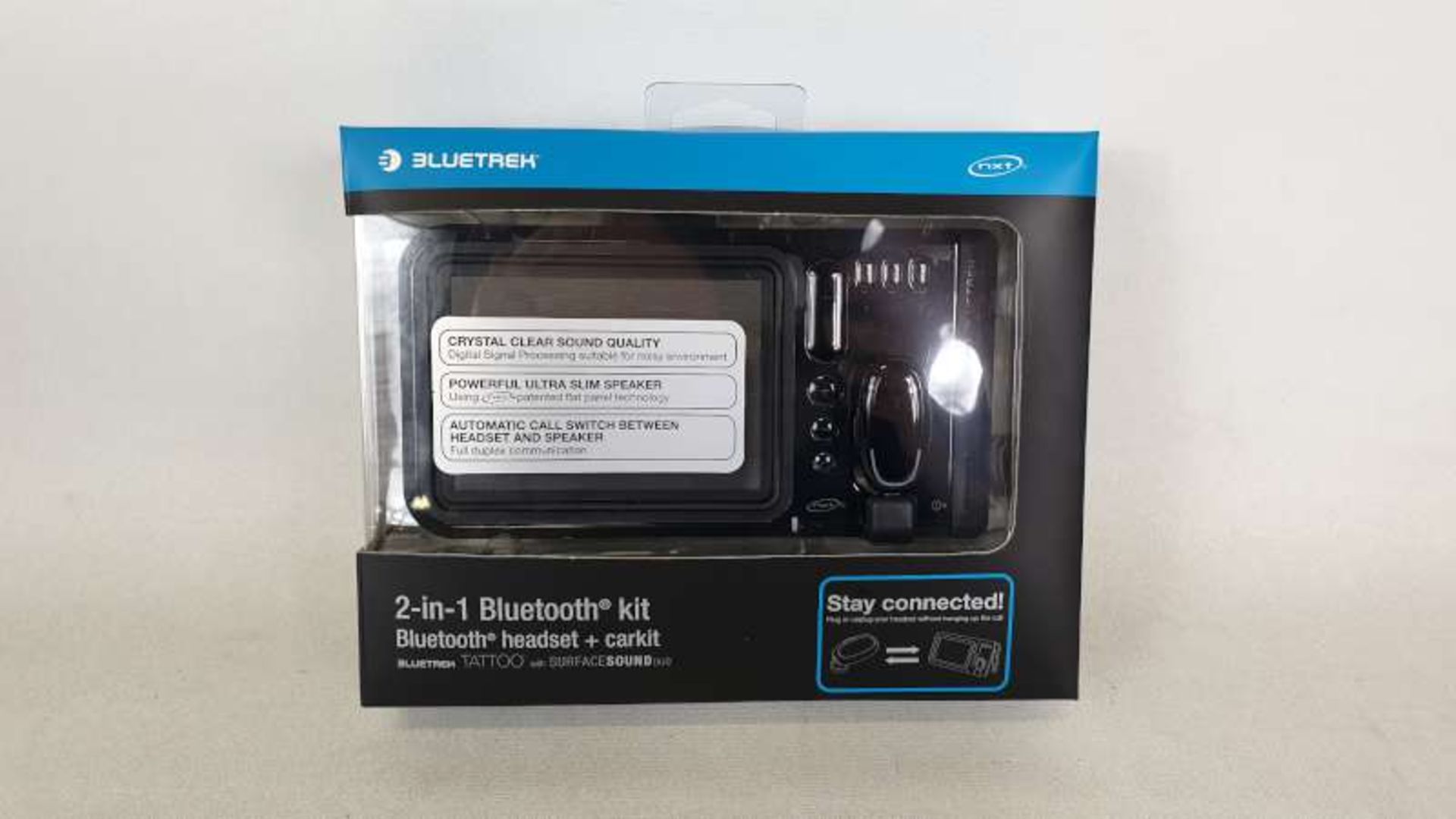 80 X BLUETREK 2 IN 1 BLUETOOTH KITS IN 4 BOXES