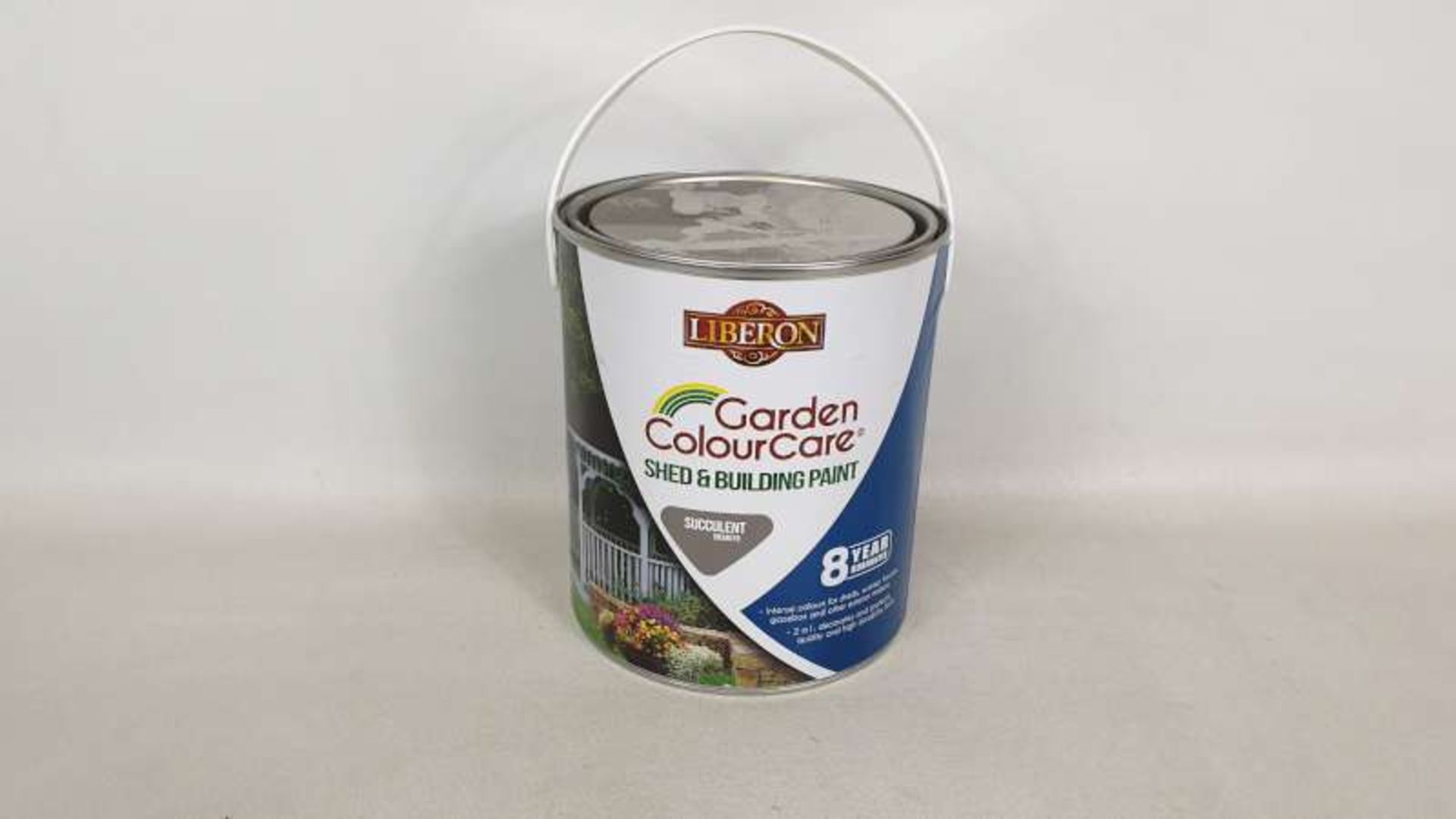 15 X 2.5 LITRE LIBERON GARDEN COLOUR CARE SHED AND BUILDING SUCCULENT COLOURED PAINT