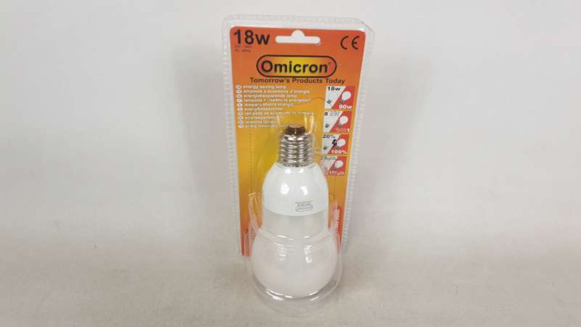 96 X OMICRON 18 WATT LIGH BULBS IN 2 BOXES