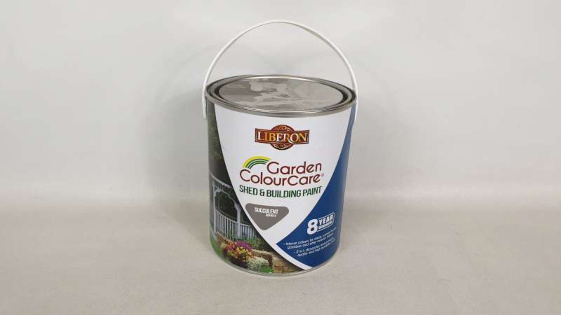 15 X 2.5 LITRE LIBERON GARDEN COLOUR CARE SHED AND BUILDING SUCCULENT COLOURED PAINT