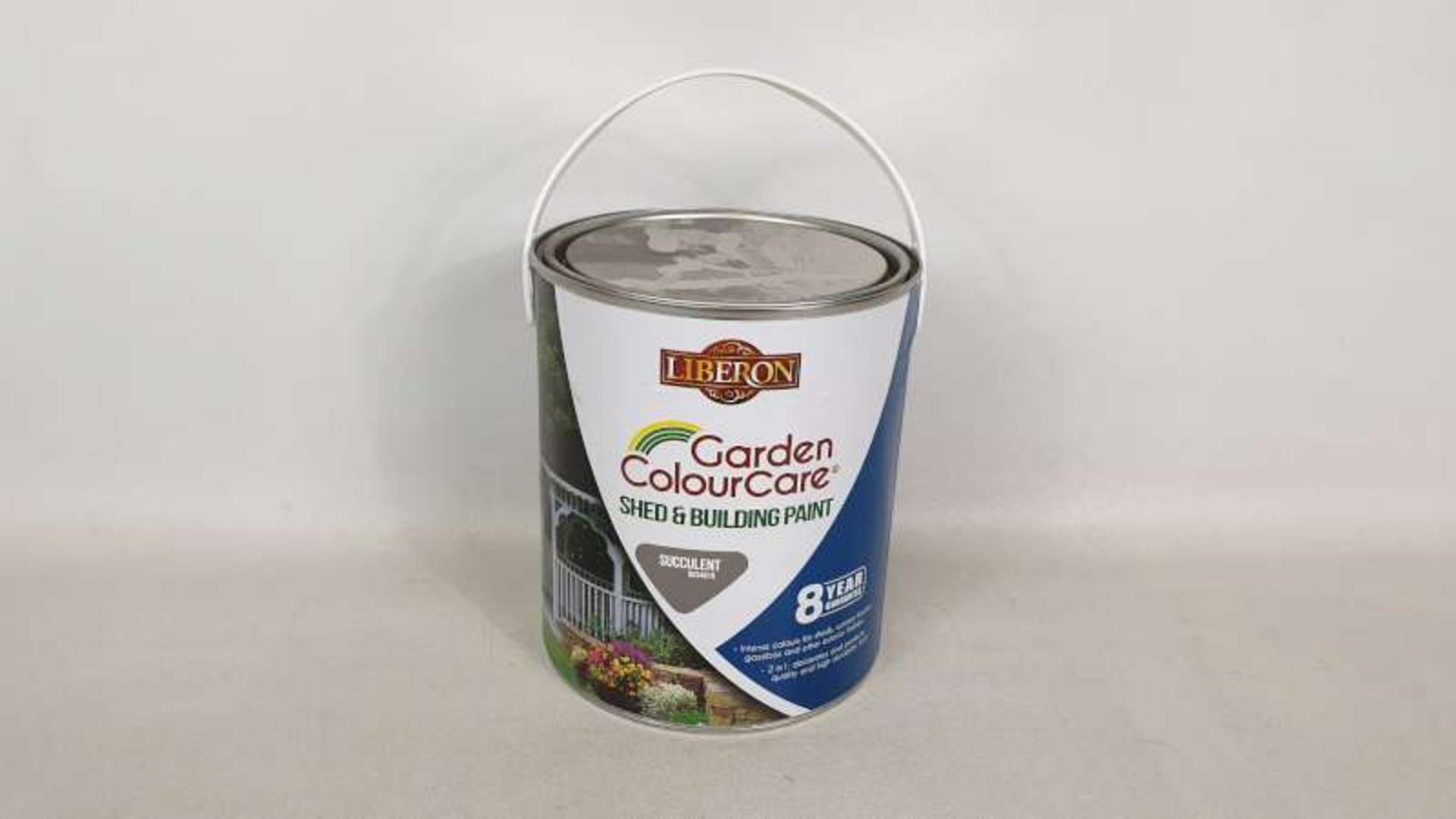 15 X 2.5 LITRE LIBERON GARDEN COLOUR CARE SHED AND BUILDING SUCCULENT COLOURED PAINT